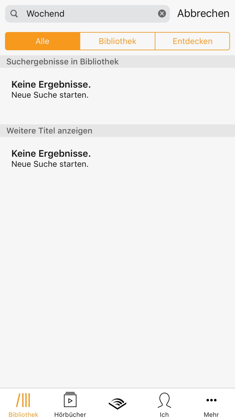 Audible Suche