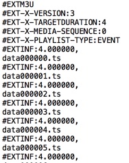 HLS Segment Playlist